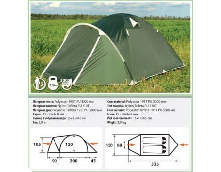 Палатка Comfortika Pamir 2 | Comfortika - PC-PAM2